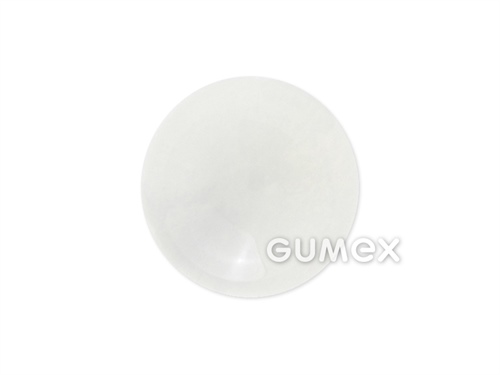 Silikon-Reinigungskugel, Durchmesser 18mm, FDA, 60°ShA, VMQ, -50°C/+200°C, transparent weiß, 